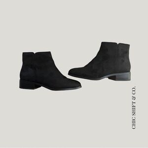 J Crew Factory | Flat Ankle Boots | Black | Size 8